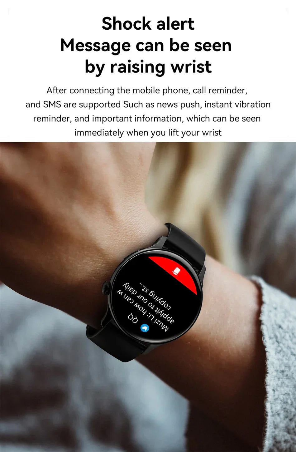 Slim Gold Ladies Smartwatch with Fitness Tracker