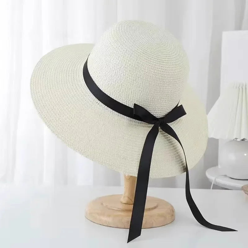 Variant image for Luxe Eave | Wide Brimmed Straw Beach Hat-1