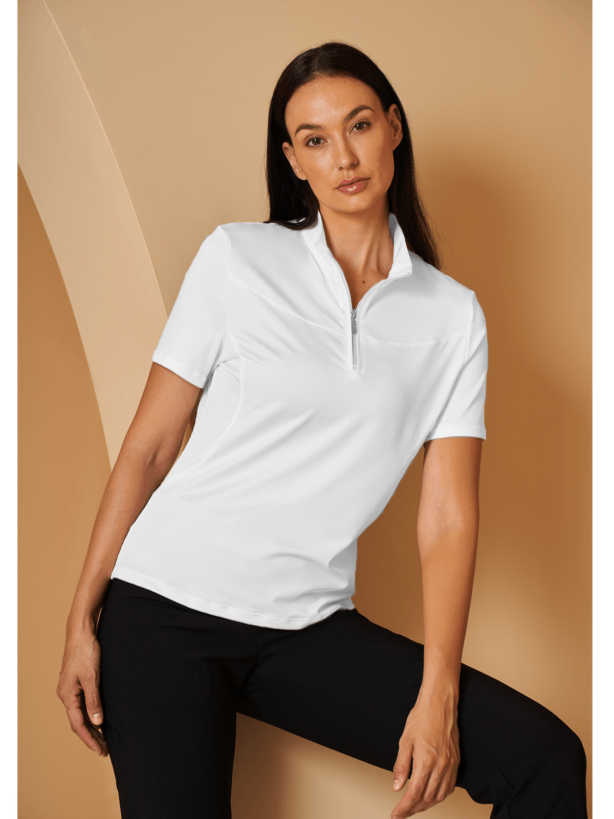 Premium Golf Quarter Zip UPF 50+ Polo Shirt - Luxivelle
