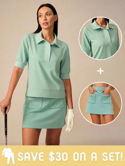 Fashionable 18 Inch Pleated Golf Skort