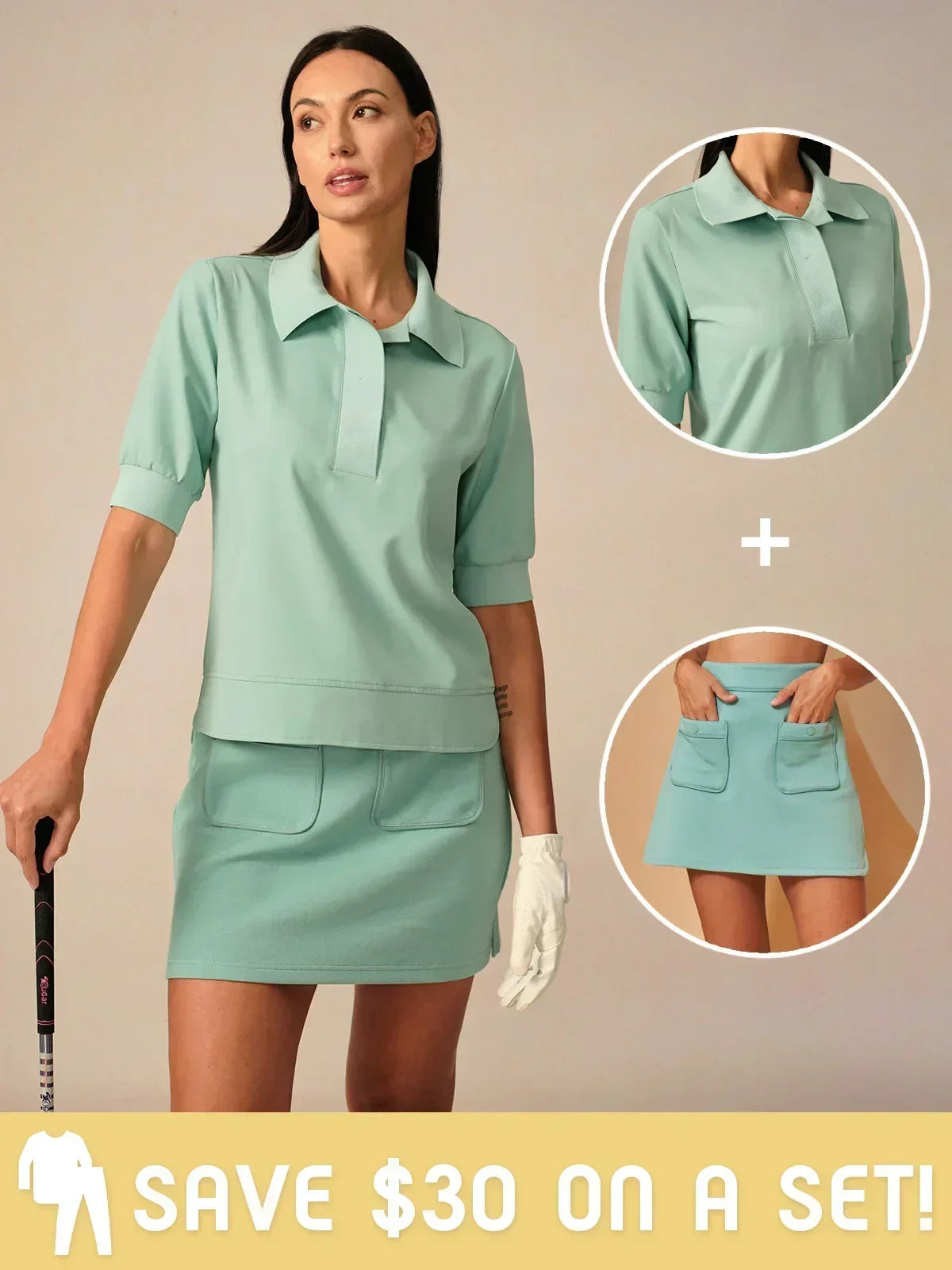 Stylish Protective Short Sleeve Polo Shirt UPF 50+