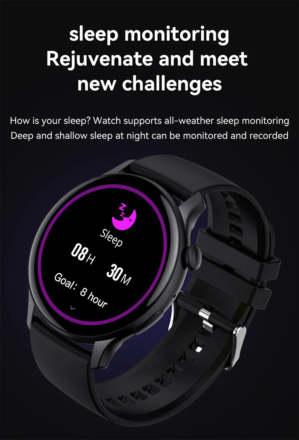 Slim Gold Ladies Smartwatch with Fitness Tracker