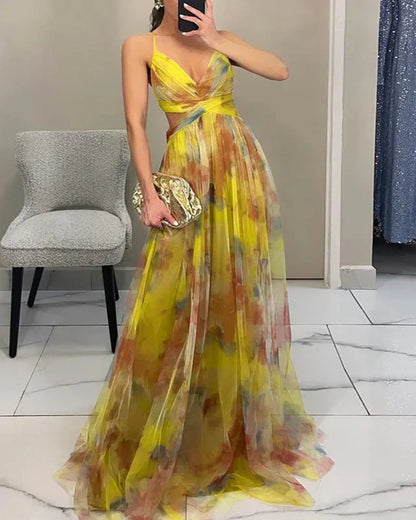 Vibrant Long Sleeve Women's Dress