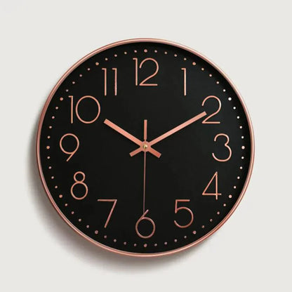 Quiet 12 Inch Simple Wall Clock – Classic Slim Design