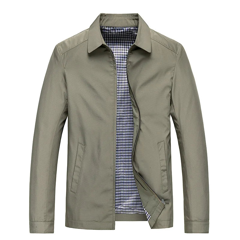 Waterproof Zip Up Mens Coat with Pockets