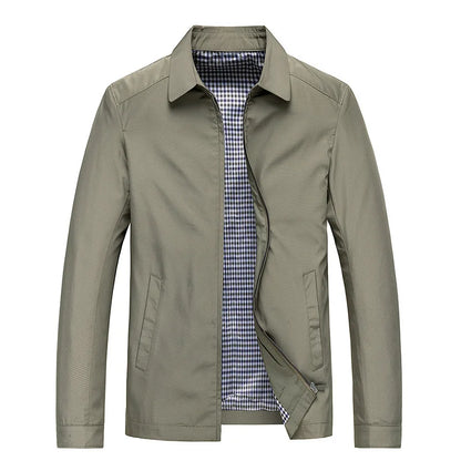 Waterproof Zip Up Mens Coat with Pockets