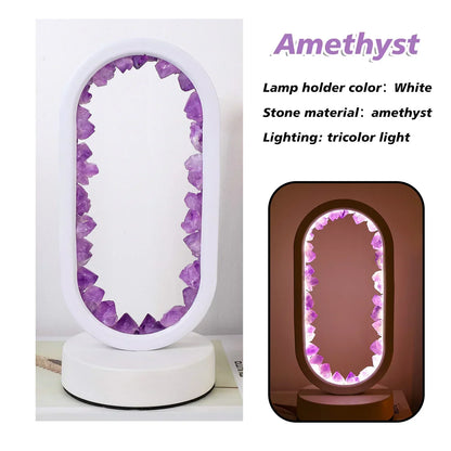 Soothing Purple Amethyst Table Lamp