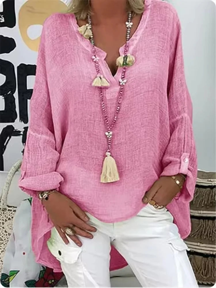 Loose Fit Casual Women's Blouse