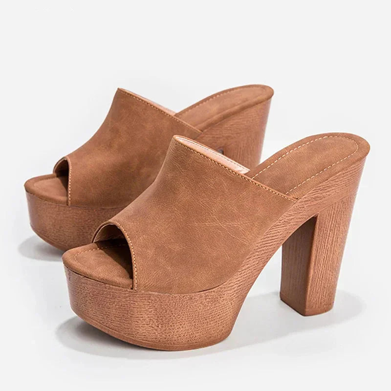 Elevated Heel Summer Sandals