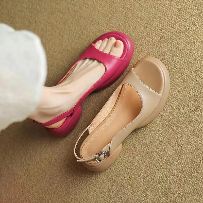 Elegant Low Heel Sandals for Women
