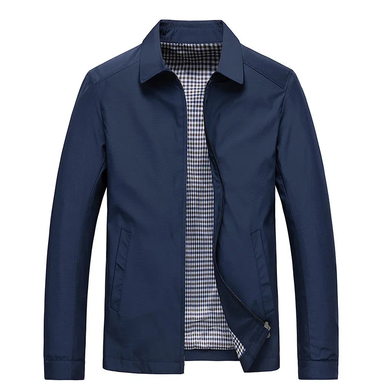 Waterproof Zip Up Mens Coat with Pockets