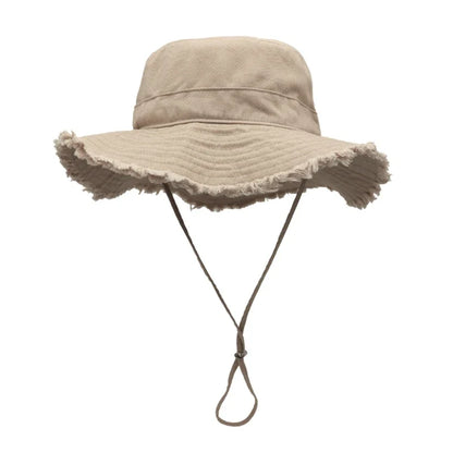 Relaxed Fit Wide Brim Summer Fisherman Hat