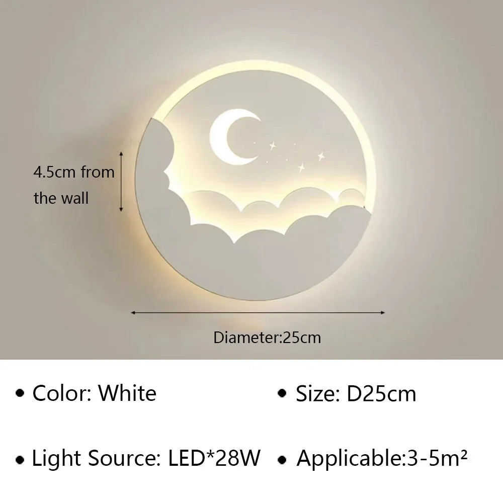 Dreamy LED Moonlight Wall Lamp