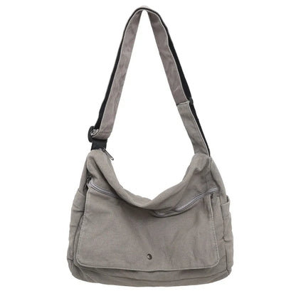 Versatile Canvas Crossbody Messenger Bag for Daily Use