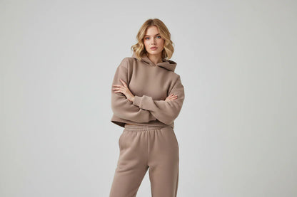 Sophia | Soft Cozy Fleece Lounge Set - Luxivelle