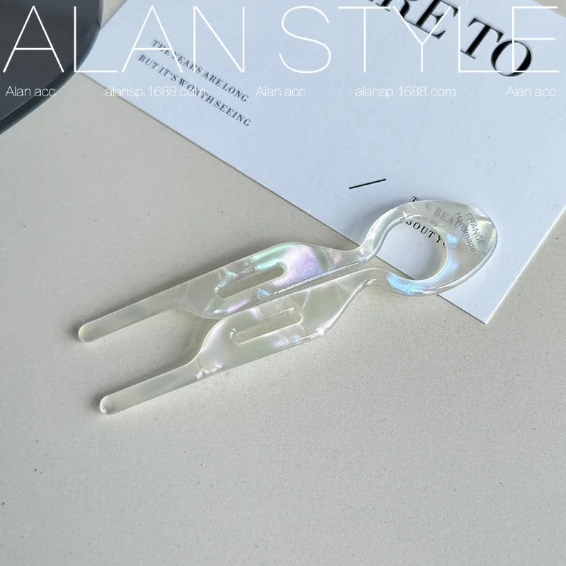 Slim Line Hollow Hair Clip