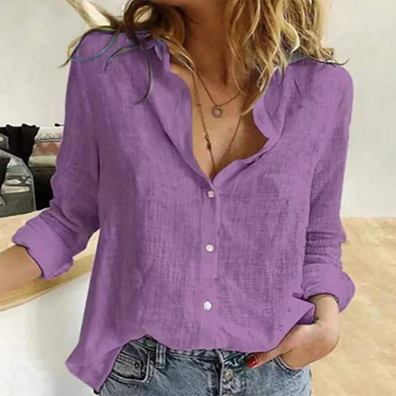 Lightweight Breathable Women's Summer Shirt Long Sleeve Top