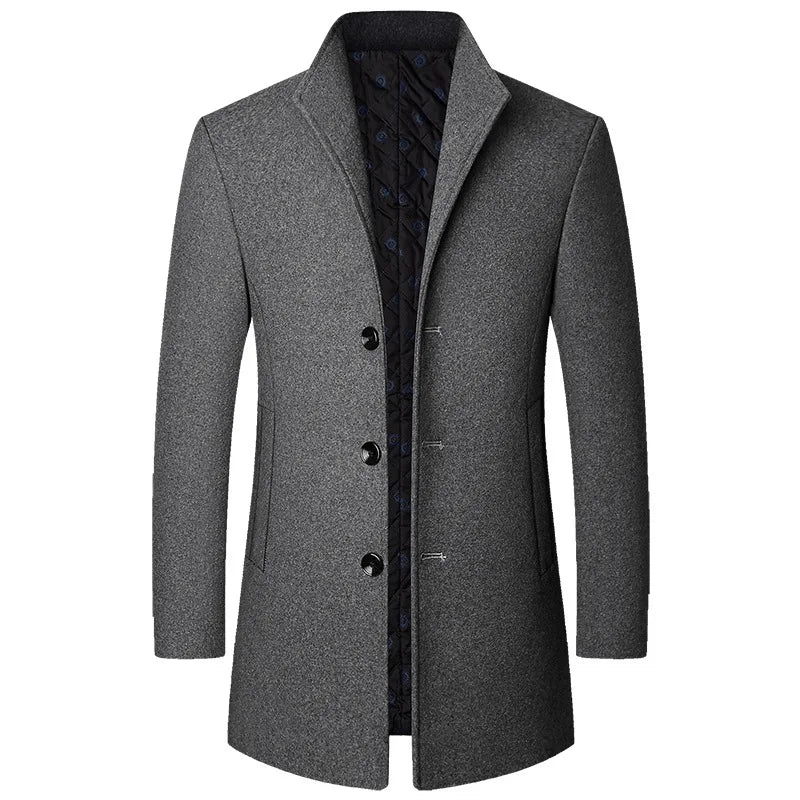 Premium Mens Winter Overcoat with Slim Fit