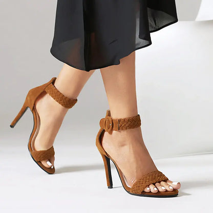 Comfortable Ankle Buckle Flat Sandals