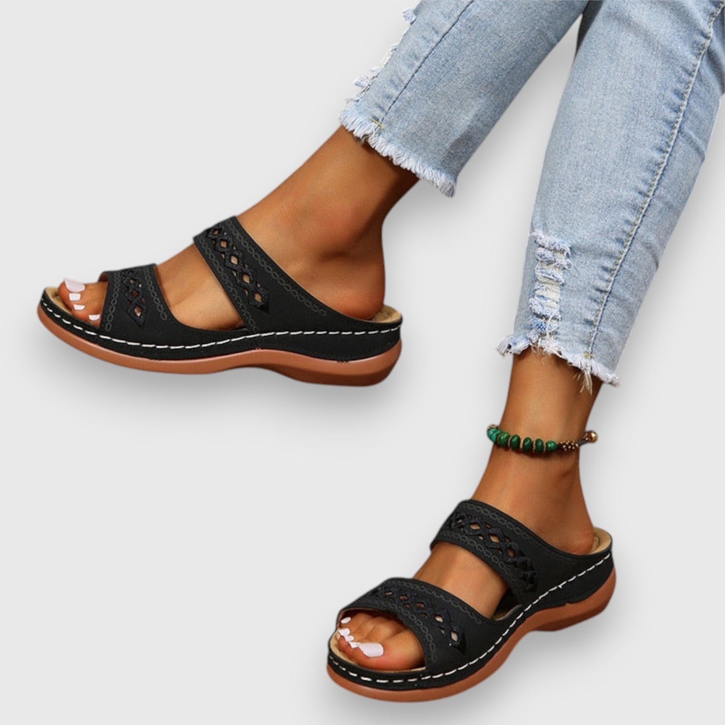 Comfortable Two Strap Sandals