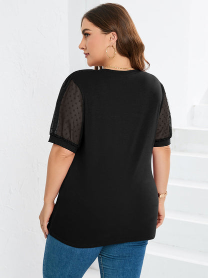 Janne | Women's Top - Soft Cotton Blend, V-Neck Blouse for Women-4