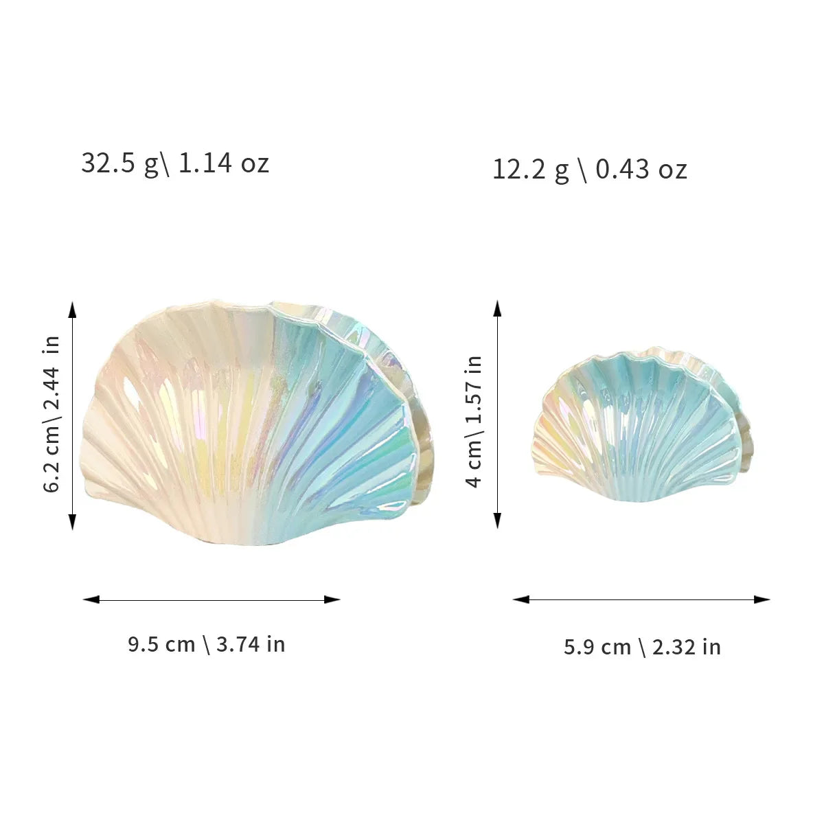 Colorful Ocean Shell Hair Clip for Women Beach Hairstyle