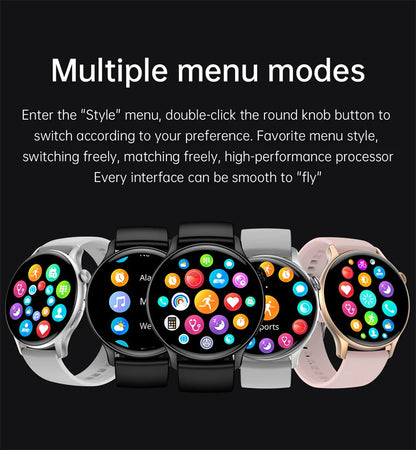 Slim Gold Ladies Smartwatch with Fitness Tracker