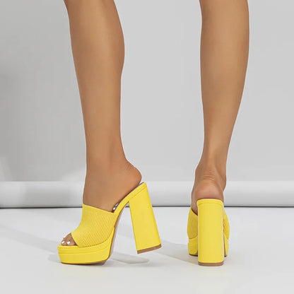 Elevated Block Heel Sandals