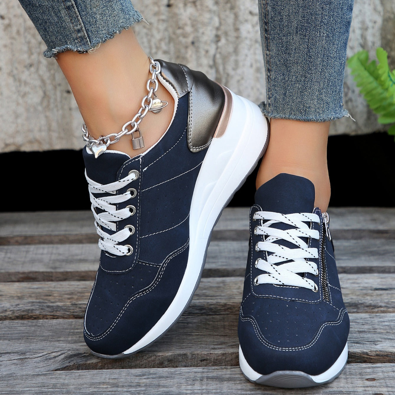 Soft Casual Slip On Sneakers - Luxivelle