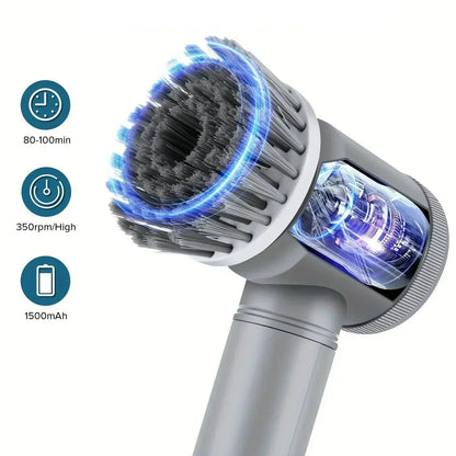 Wireless Spin Brush Cleaner with 6 Interchangeable Heads