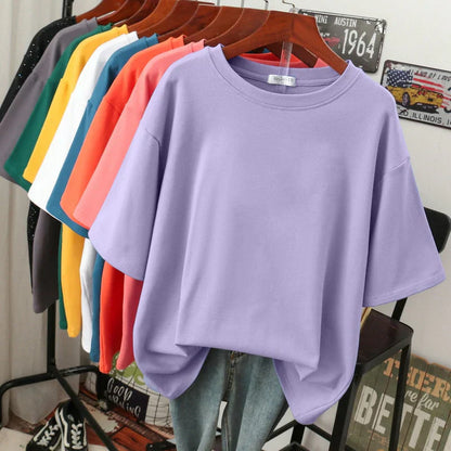 Rhoswen Oversized T Shirt – Soft Cotton Blend, Casual Fit-4