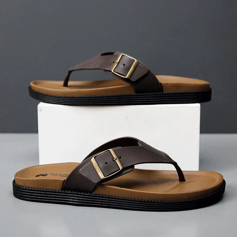 Veylor | Faux Leather Summer Sandals