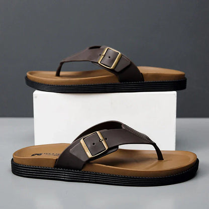 Veylor | Faux Leather Summer Sandals
