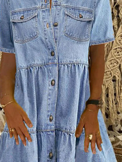 Chic Blue Jeans Sundress