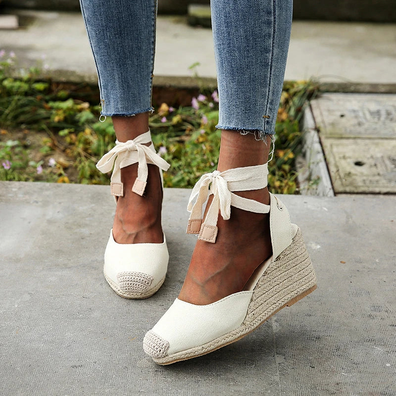 Evelyn | Women's Sandals - Espadrille Ankle Strap-2