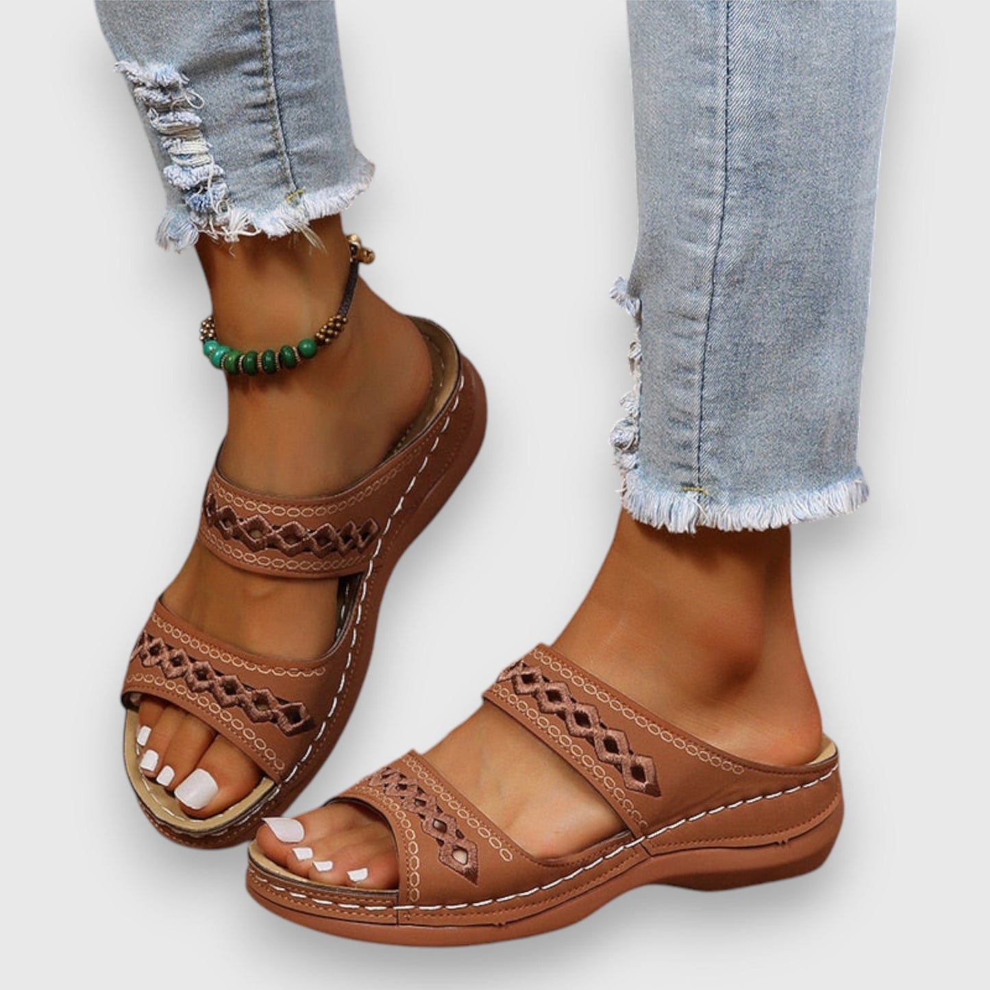 Comfortable Two Strap Sandals