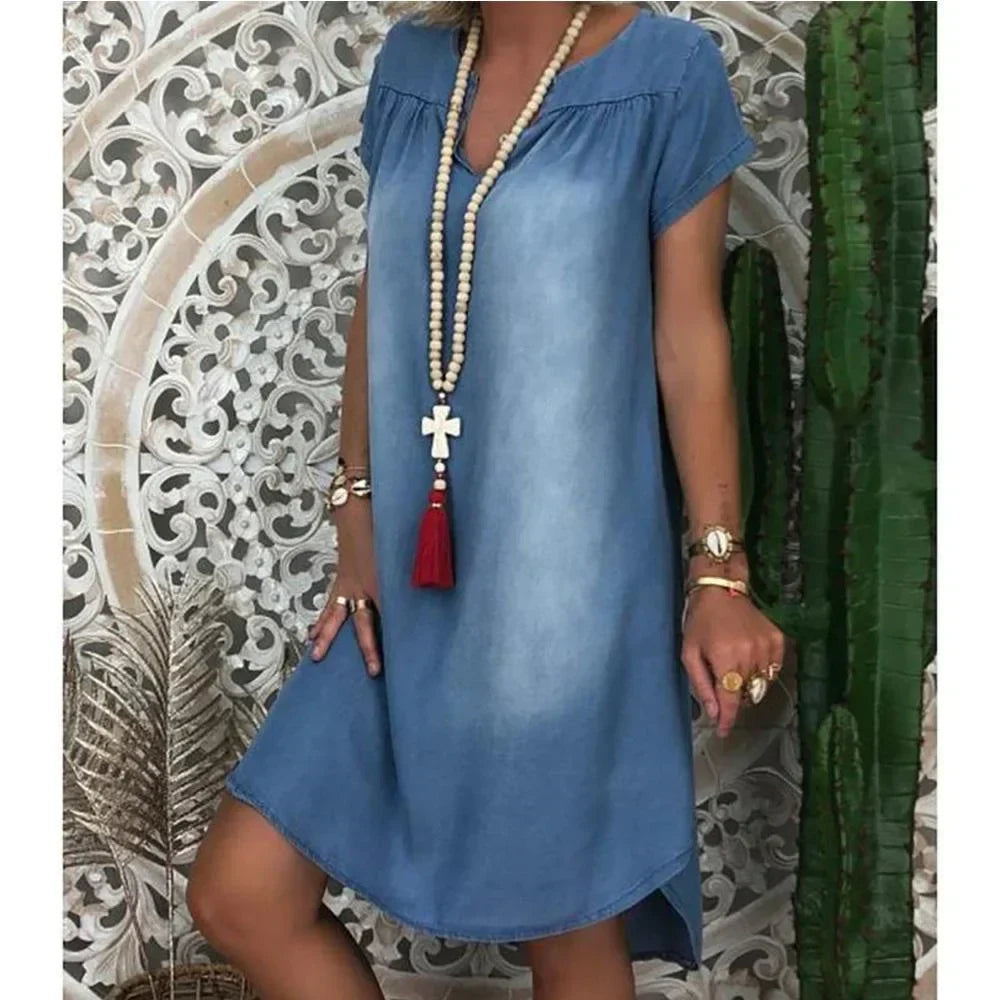 Casual Blue Jeans Sundress