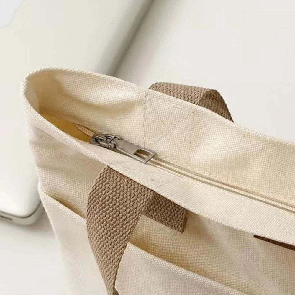 Cora | Canvas Tote Bag - Large Capacity Beach Bag-4