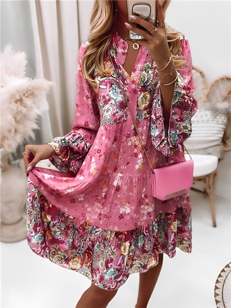 Indiana | Summer Dress - Floral Print, Plus Size Available-3