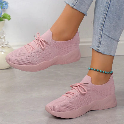 Variant image for Lara Comfort Shoes - Stretch Knitted Fabric, Orthopedic Support for Standing All Day-46
