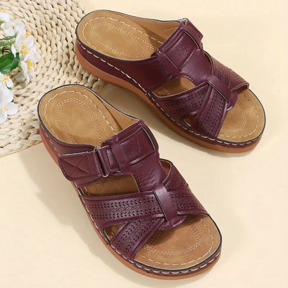 Vintage Style Comfortable Wedge Sandals