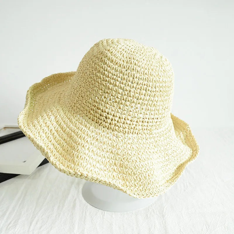 Summer Women's Wide Brim Straw Sun Hat