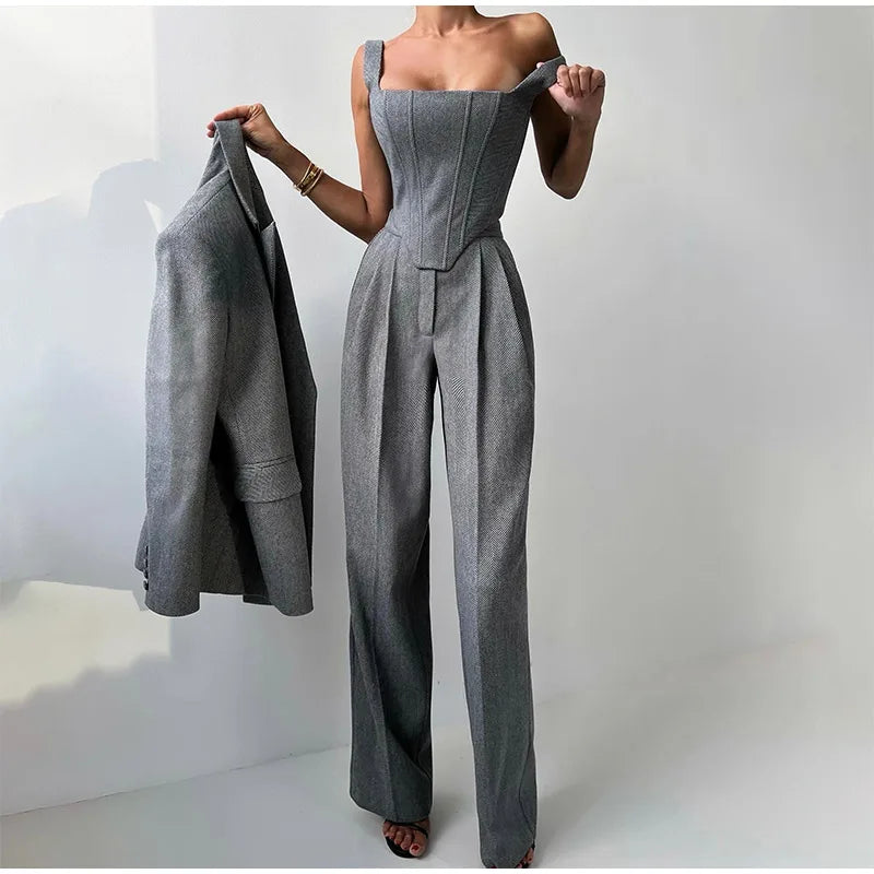 Classic Fit 3 Piece Suit Set