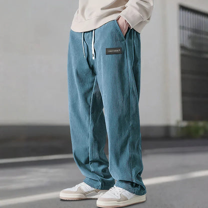 Relaxed Fit Straight Leg Mens Pants