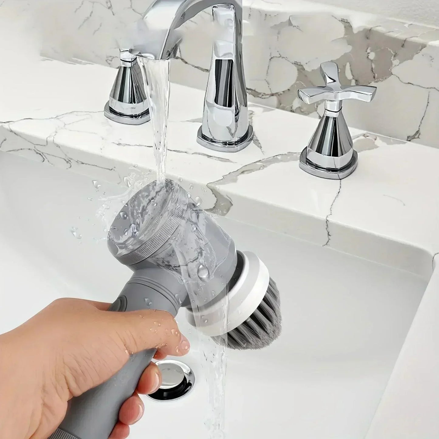 Wireless Spin Brush Cleaner with 6 Interchangeable Heads
