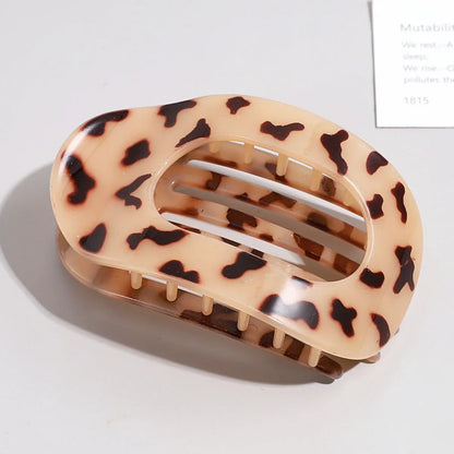 Simple Matte Hair Clips for Women Oval Hair Bun Holders