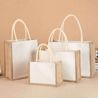 Burlap Bliss | Custom Tote Bag - Eco-Friendly & Stylish-2