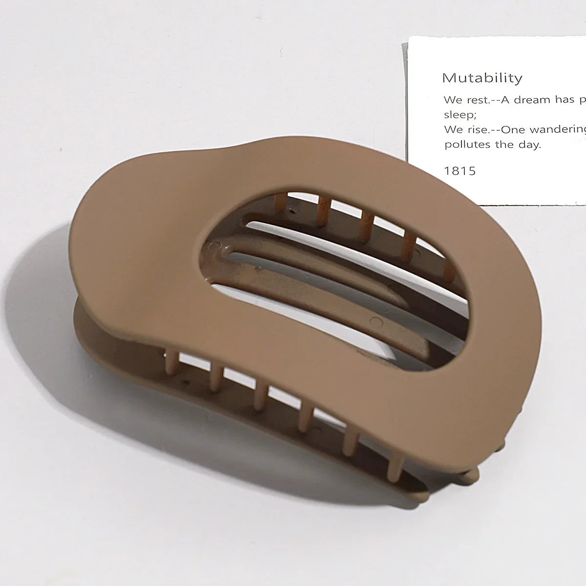 Simple Matte Hair Clips for Women Oval Hair Bun Holders