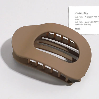Simple Matte Hair Clips for Women Oval Hair Bun Holders