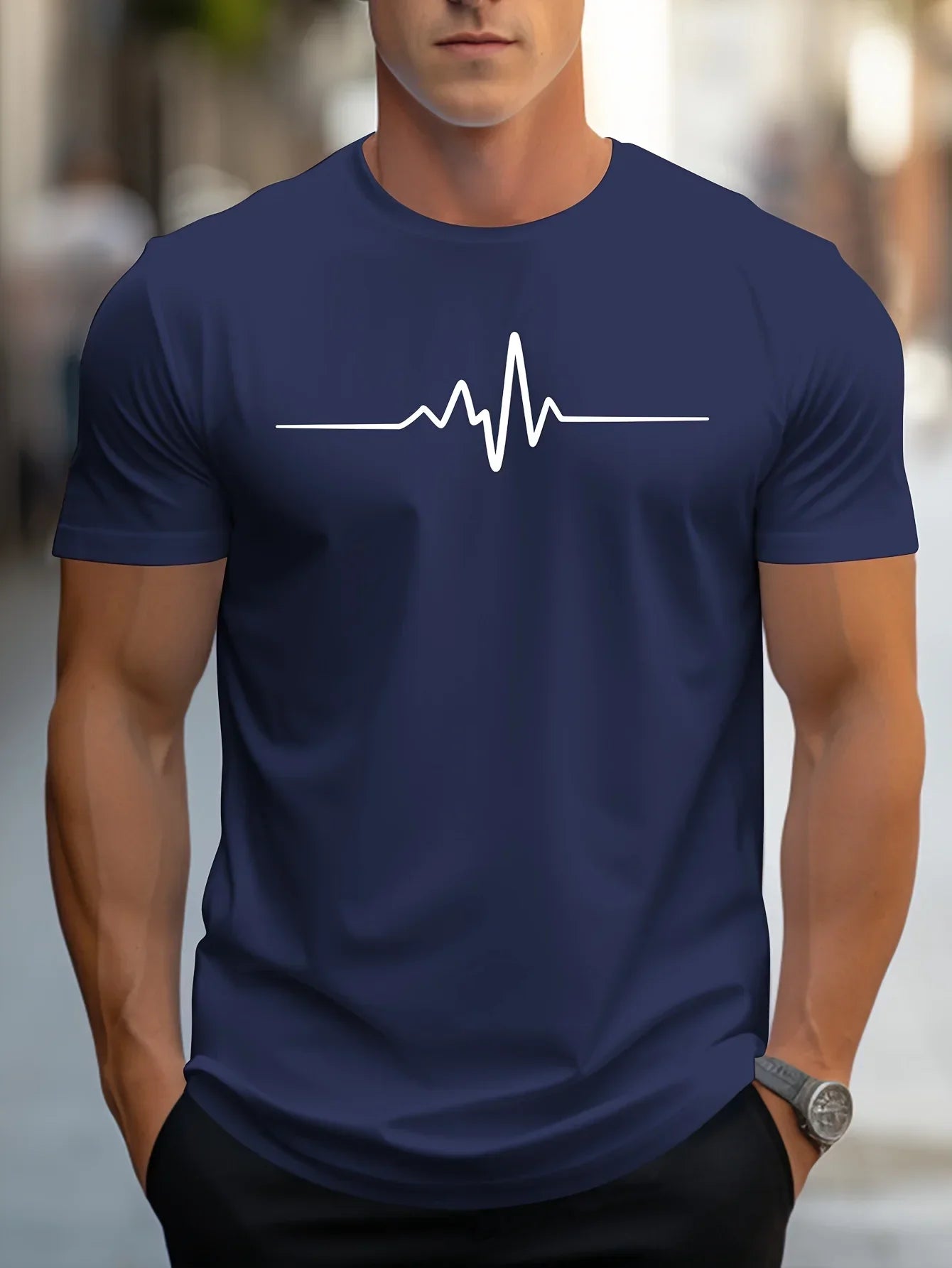 Men's Classic Graphic T-Shirt Comfortable Casual Tee